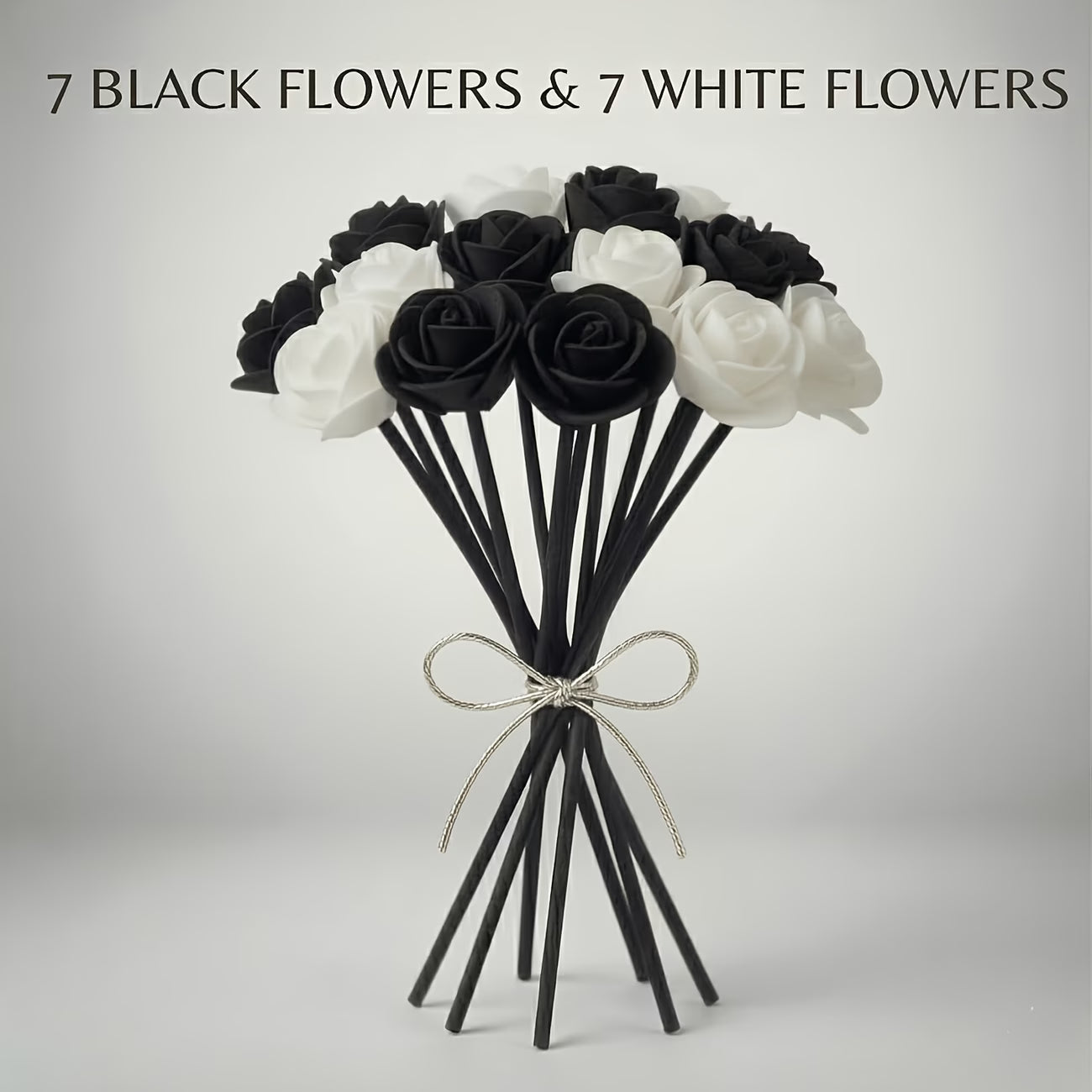 Black & White Rose Reed Diffuser Sticks