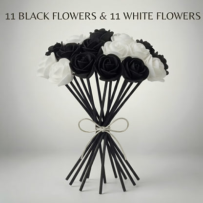 Black & White Rose Reed Diffuser Sticks