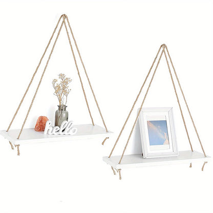 Boho Decor Hanging Shelf - 2pc