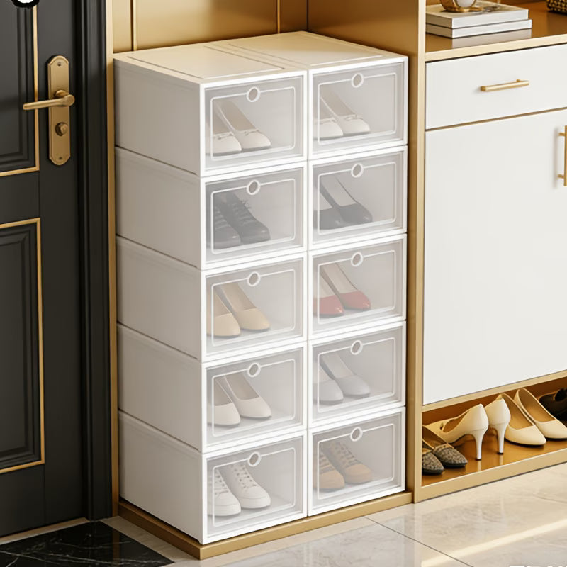 Transparent Shoe Storage Boxes - 12pc