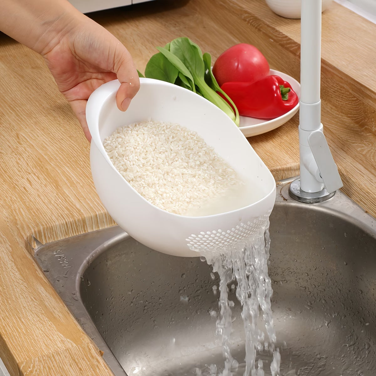 RiceFlow - Household Rinsing Basket