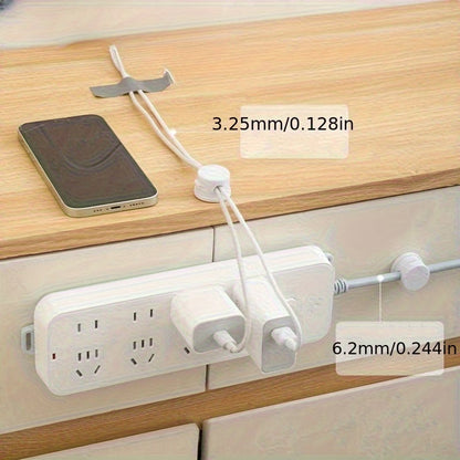 CableSnap - Rotatable Magnetic Desk Organizer - (4pc)
