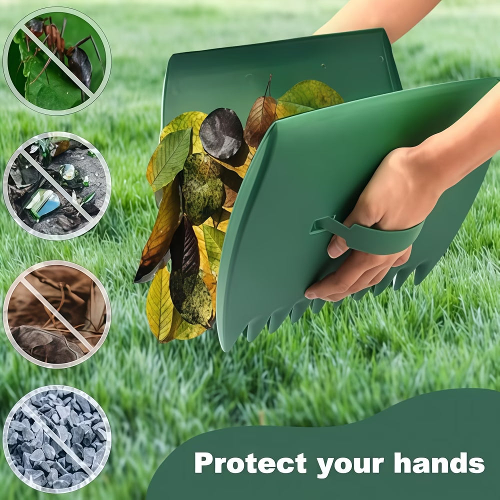 Outdoor Leaf Grabber Set – Ergonomic Handheld Leaf Pickers for Lawns & Gardens