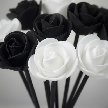 Black & White Rose Reed Diffuser Sticks