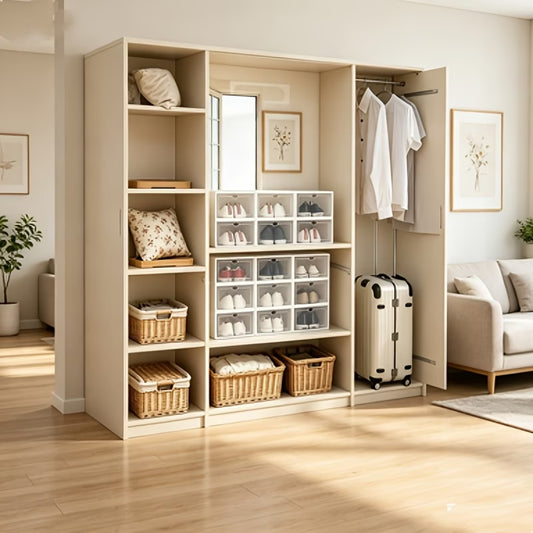 Transparent Shoe Storage Boxes - 12pc