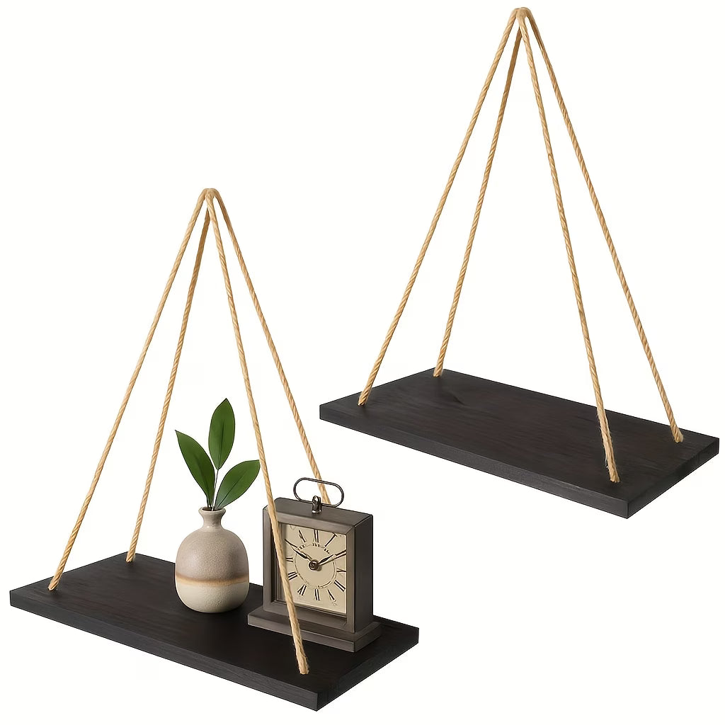 Boho Decor Hanging Shelf - 2pc