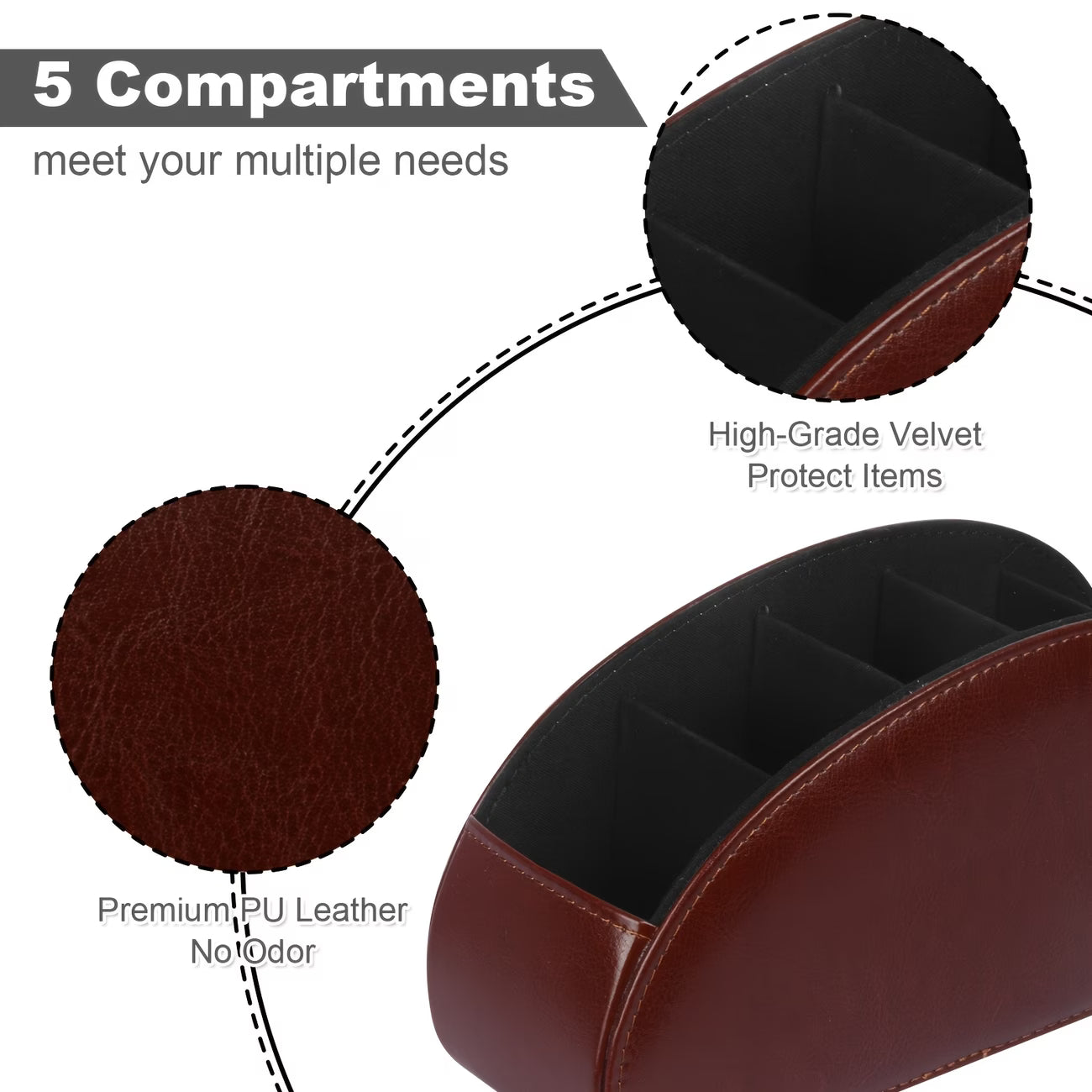 Leather Remote Control Holder