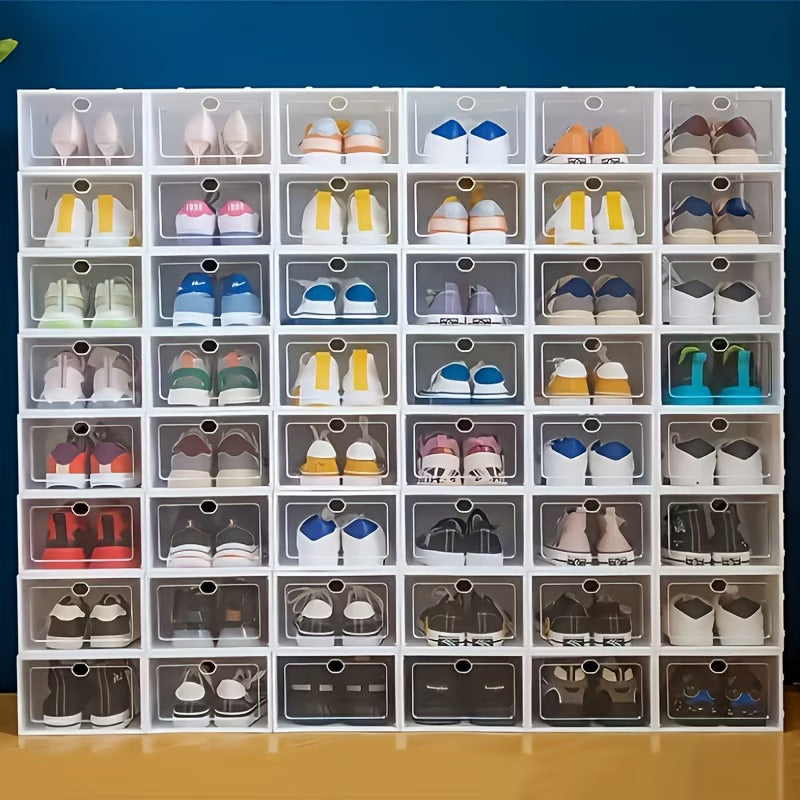 Transparent Shoe Storage Boxes - 12pc