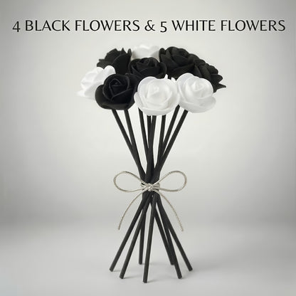 Black & White Rose Reed Diffuser Sticks