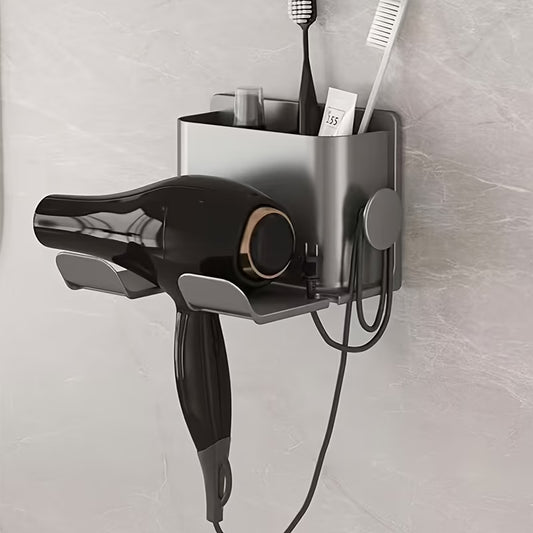 Wall-Mounted Hair Dryer Holder